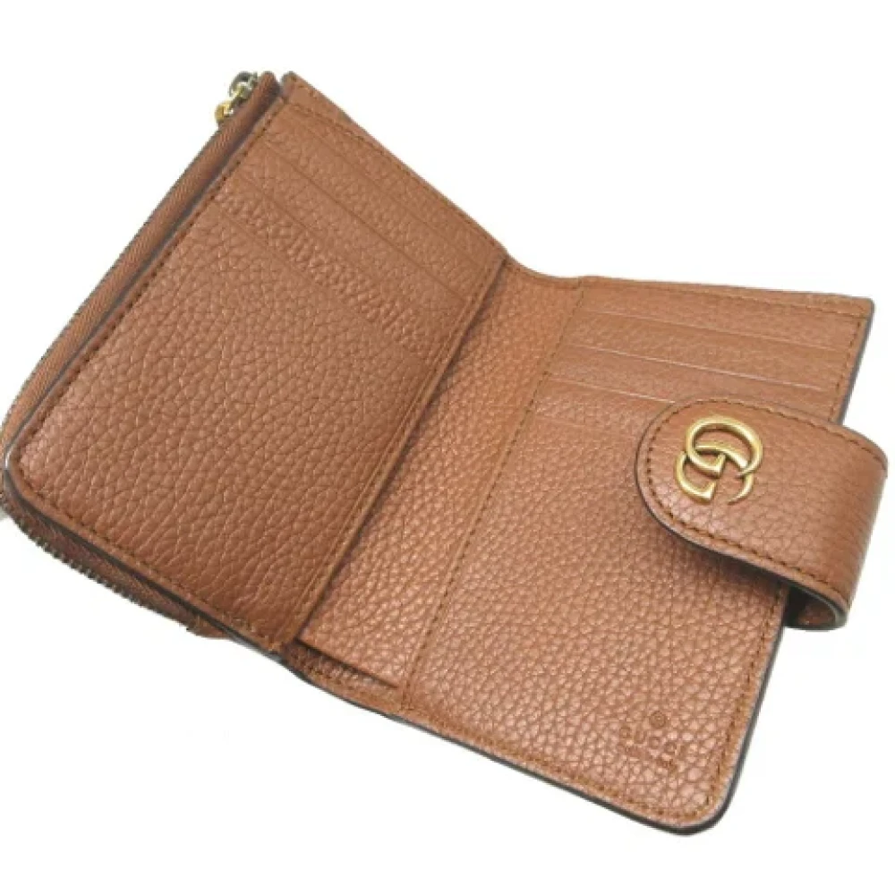 Gucci Vintage Pre-owned Leather wallets Brown Dames