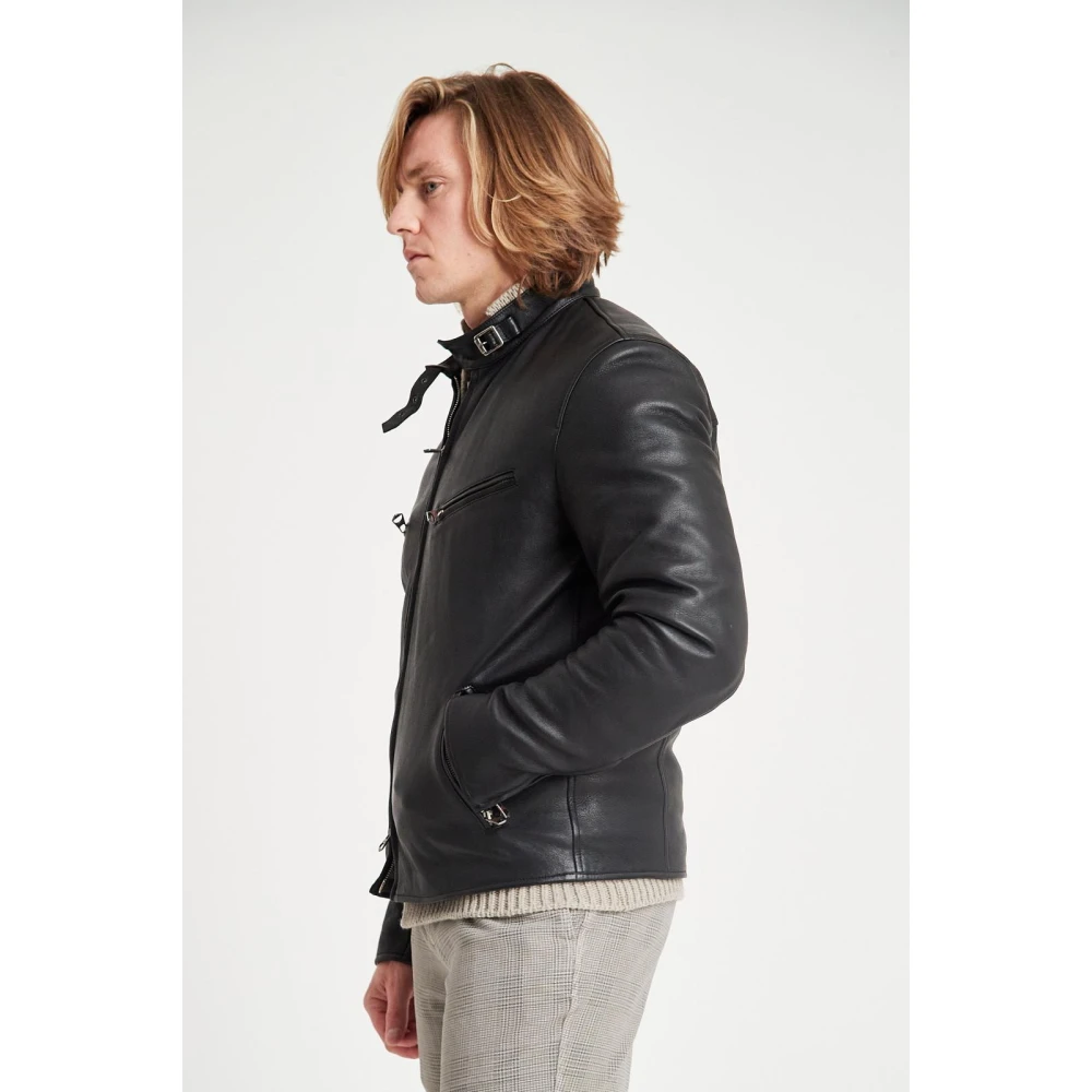 Stewart Rush NUV-Omega Lamb Wash Jas Black Heren
