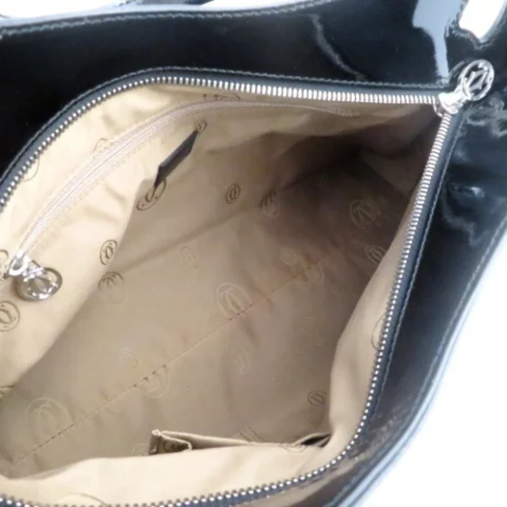 Cartier Vintage Pre-owned Leather shoulder-bags Black Dames
