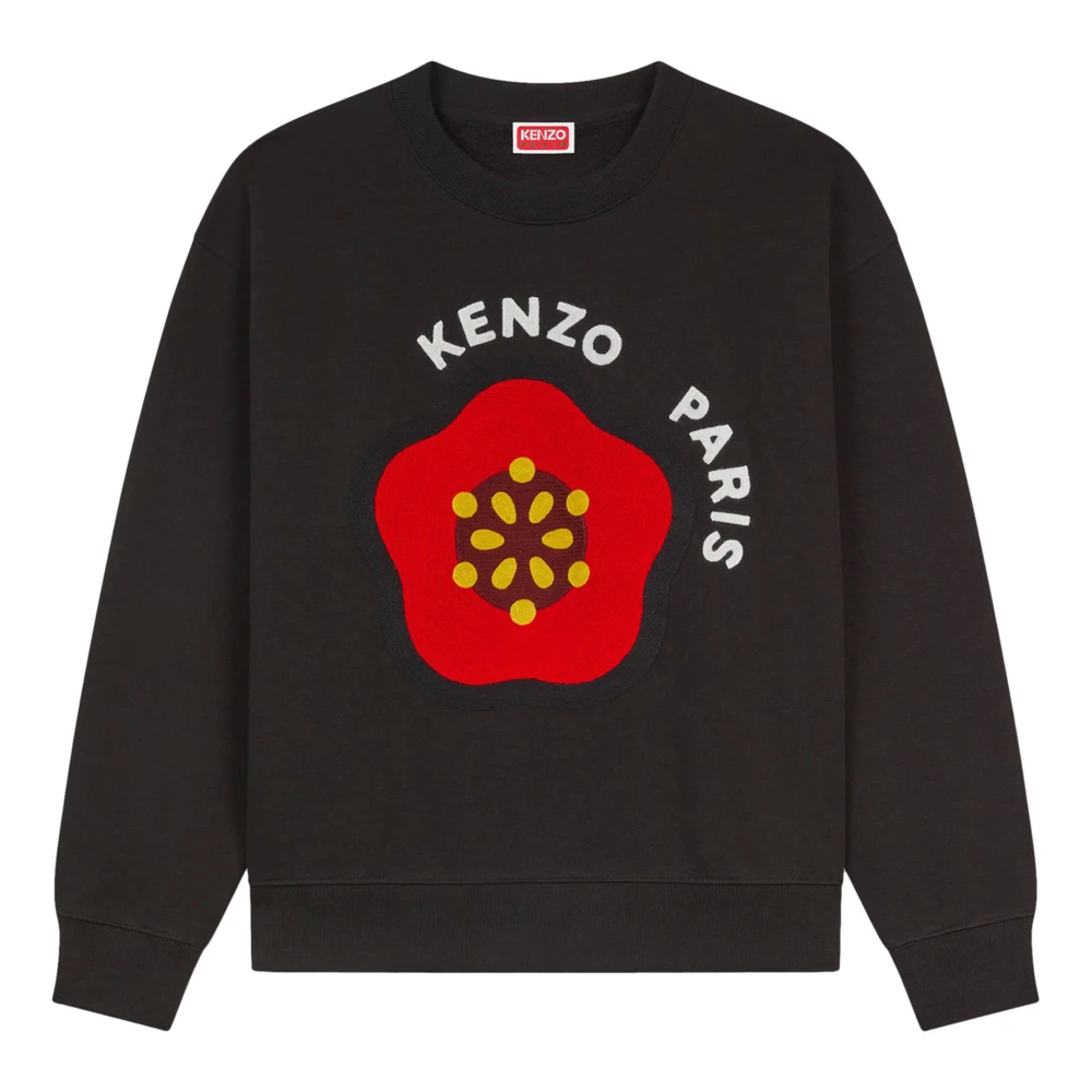 Kenzo Geborduurde Zwarte Sweater Black Dames