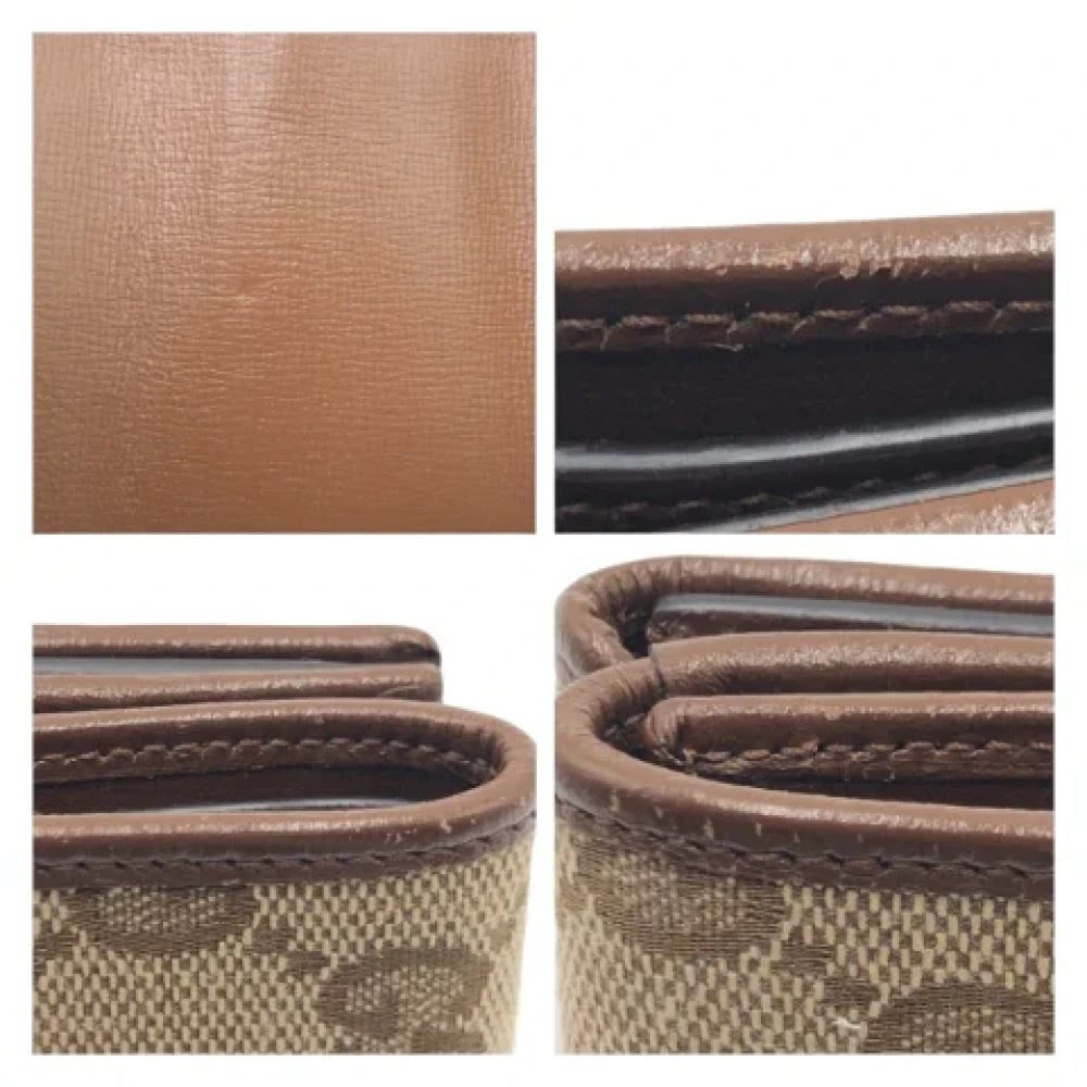 Gucci Vintage Pre-owned Canvas wallets Brown Dames