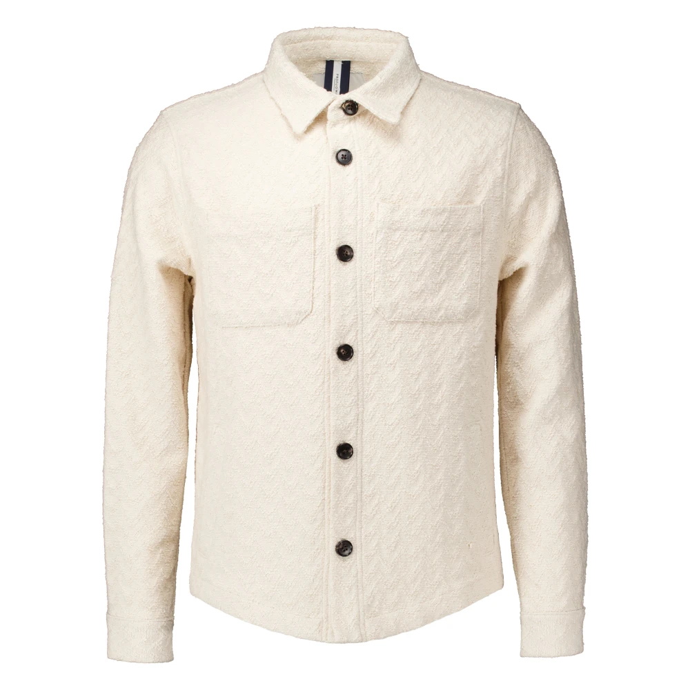 Profuomo Men's White Off Overshirt Stylish Model