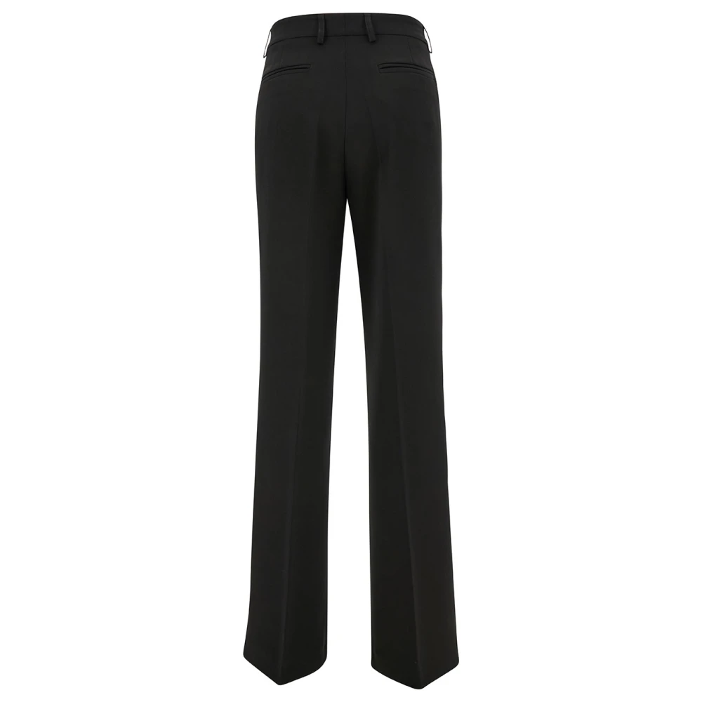Plain Units Wide Trousers Black Dames