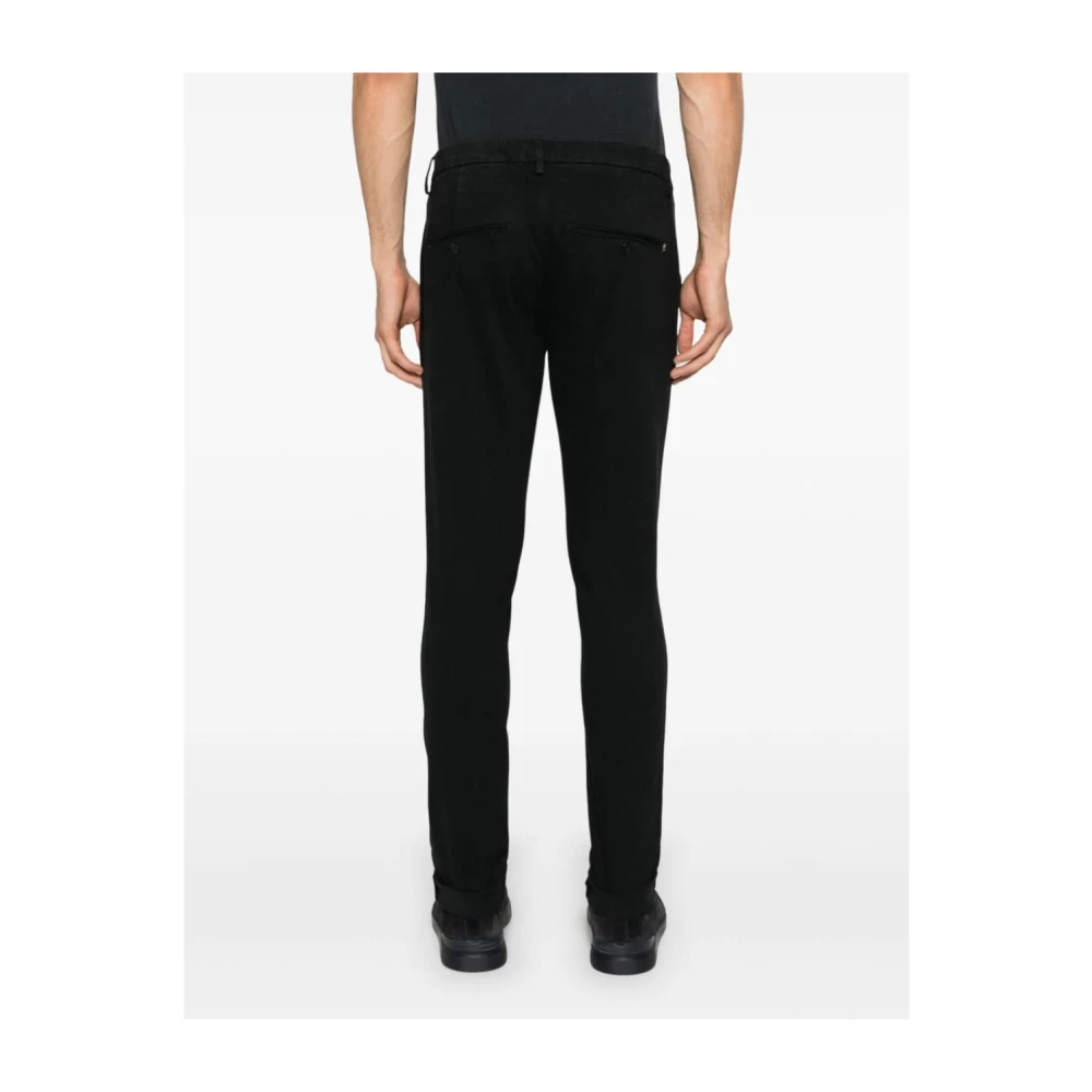 Dondup Zwarte Stijlvolle Broek Black Heren