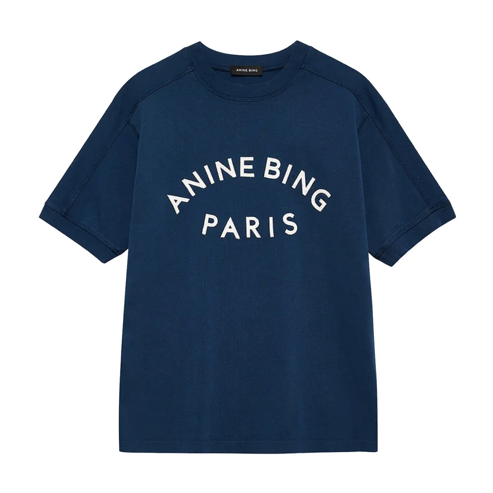 Anine Bing Blue Jaylin Top & T-Shirt - Female - T-Shirts - S - Tops