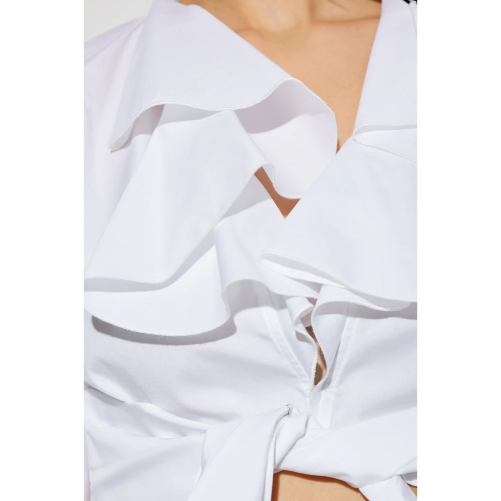 Balmain Korte Shirt White Dames