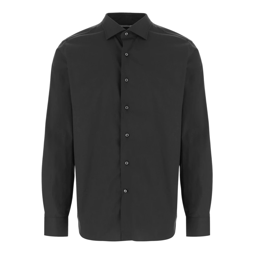 Alessandro Gherardi Men's Black Cotton Blend Shirt