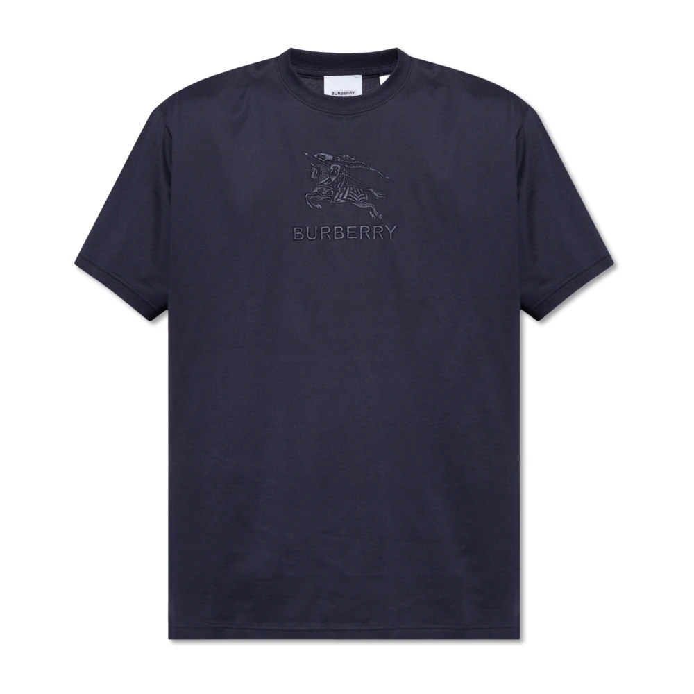 Burberry Tempah T-shirt med logotyp Blue, Herr