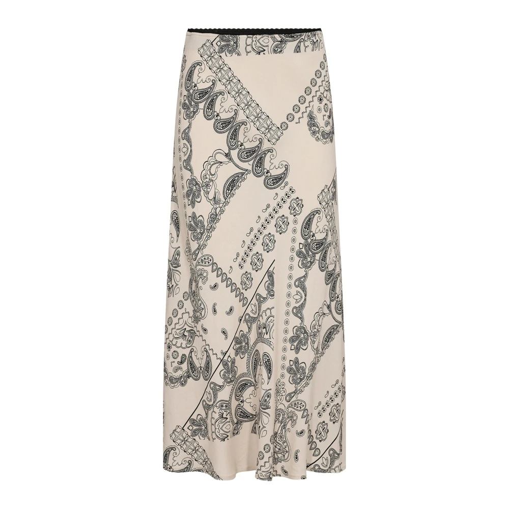Part Two Grafische Paisley Elastische Taille Rok Multicolor Dames