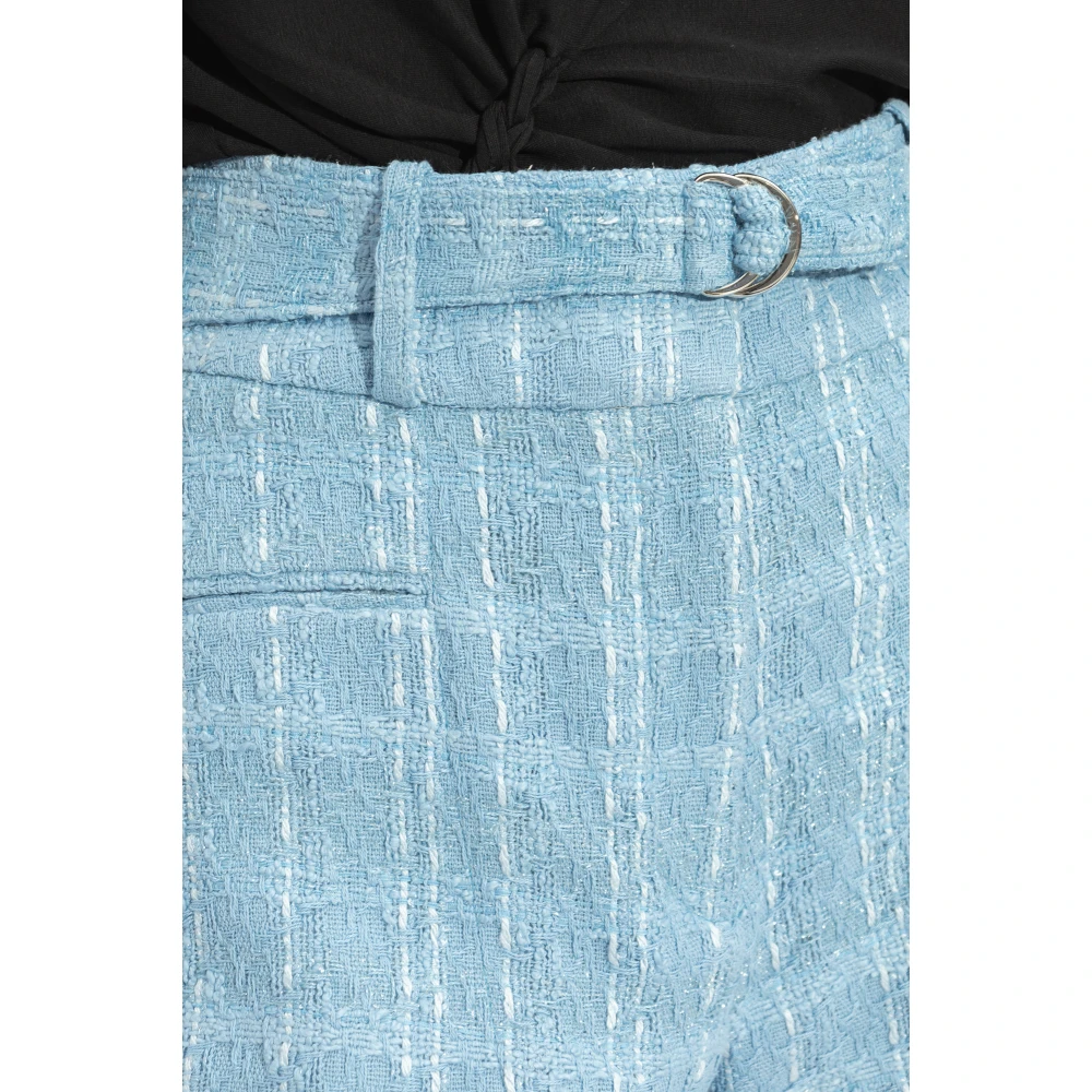 IRO Zaira tweed shorts Blue Dames