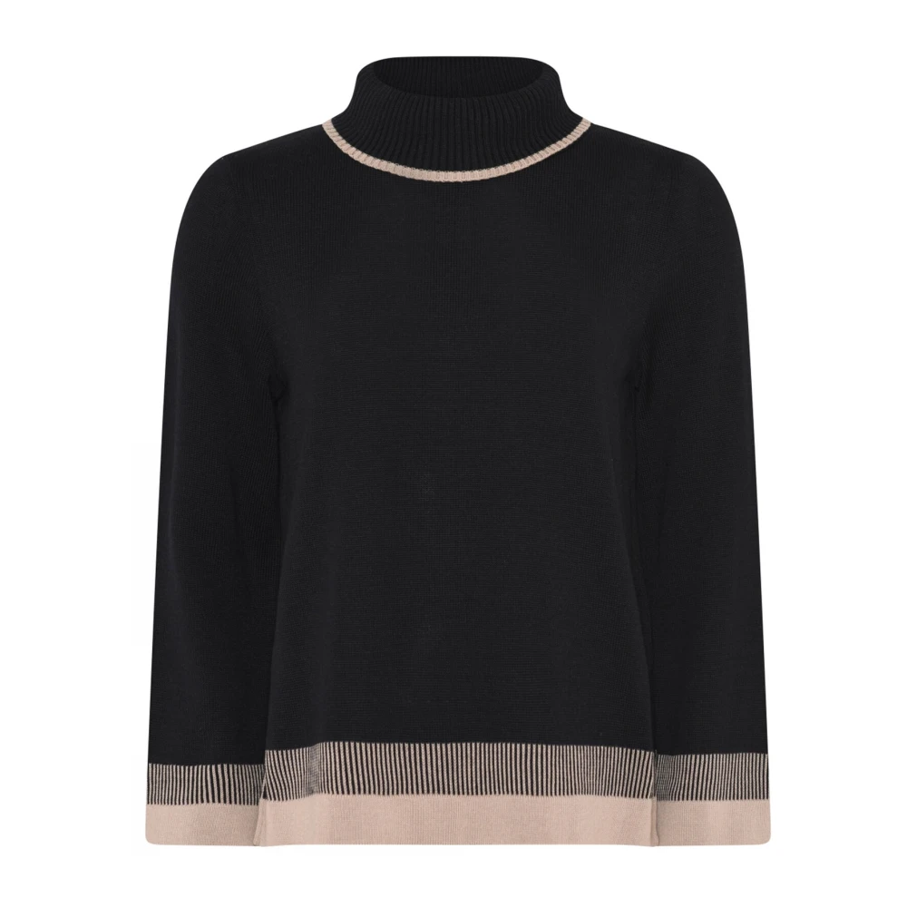 Skovhuus A-Vormige Turtle Pullover Blouse Zwart Black Dames