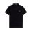 polo-logo-noir-coton-manches-courtes