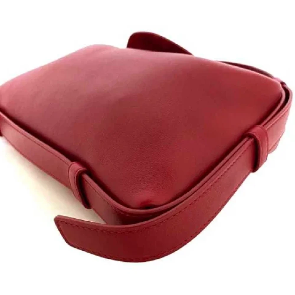 Bottega Veneta Vintage Pre-owned Leather handbags Red Dames
