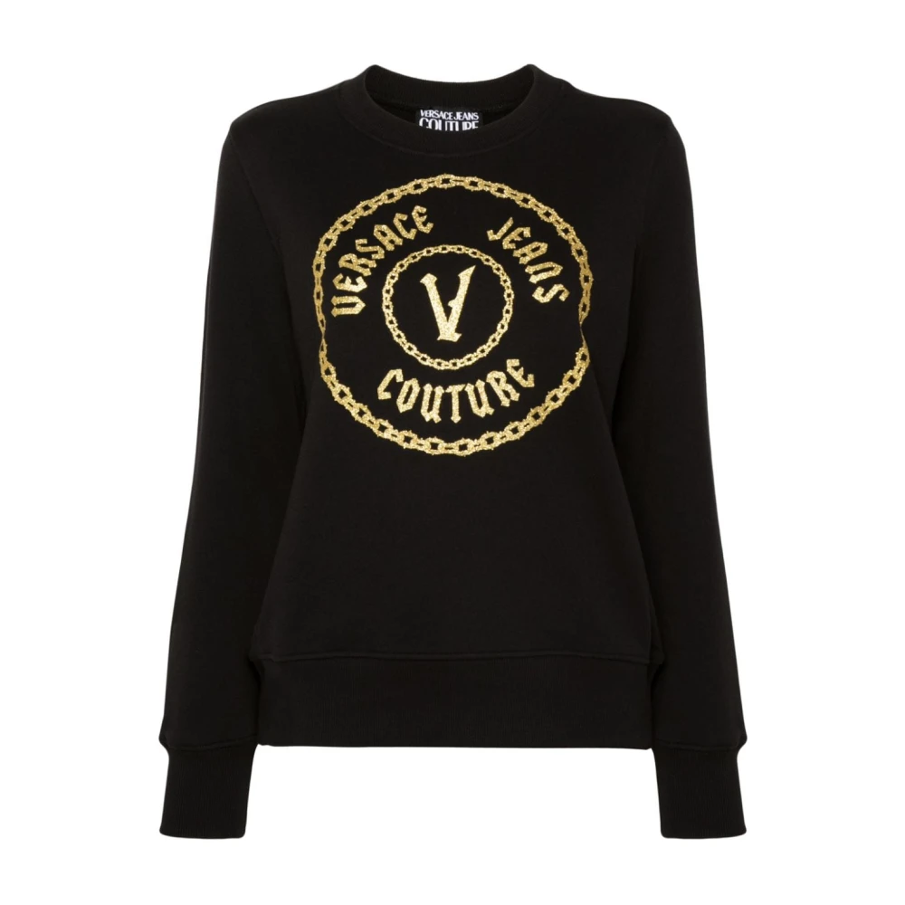 Versace Jeans Couture Zwarte Sweater Dameskleding Black Dames