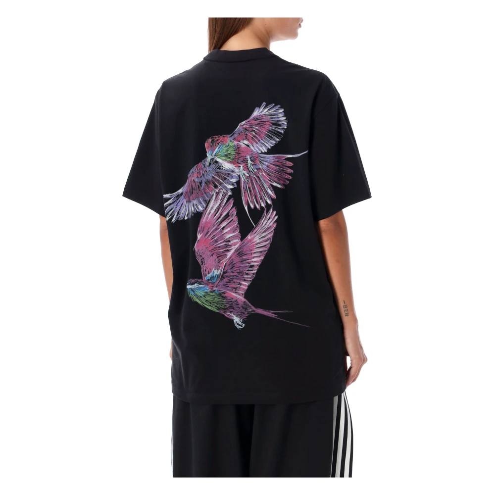 Y-3 Zwart T-shirt met JFX Print Black Dames