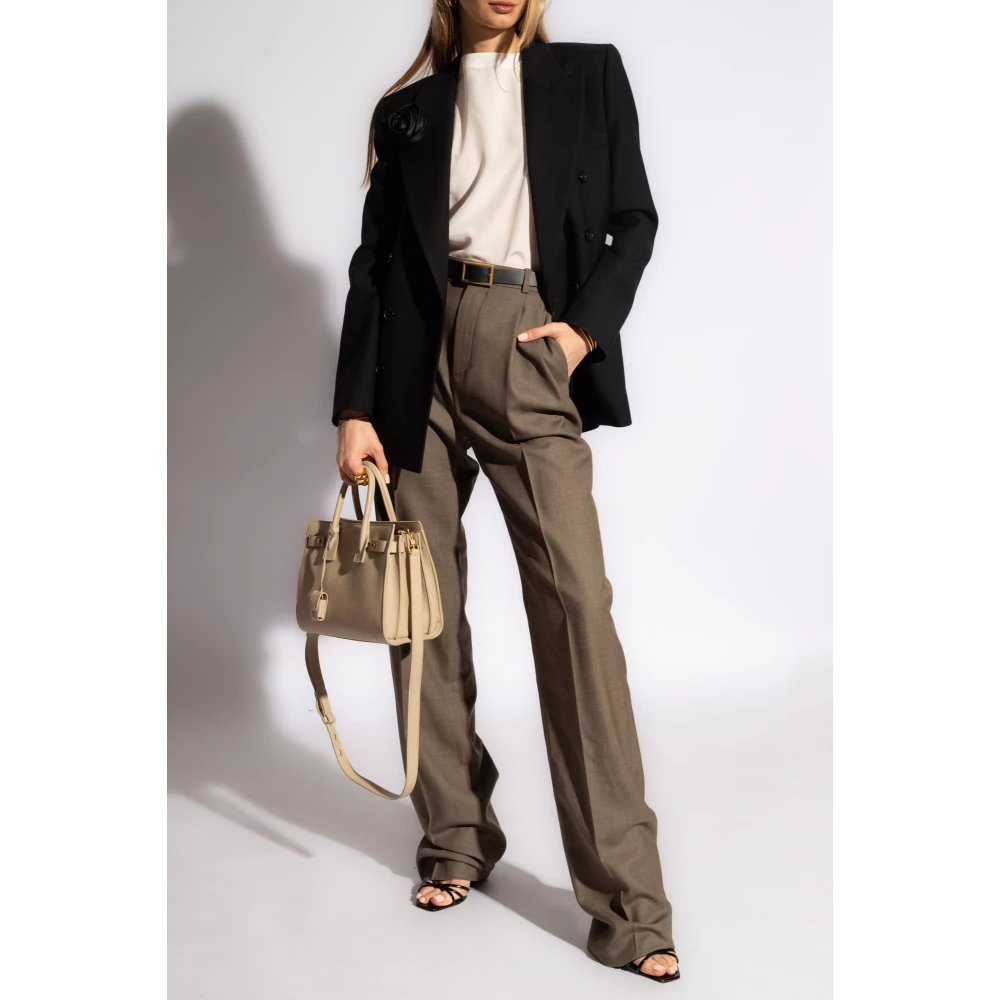 Saint Laurent Double-breasted blazer Black Dames