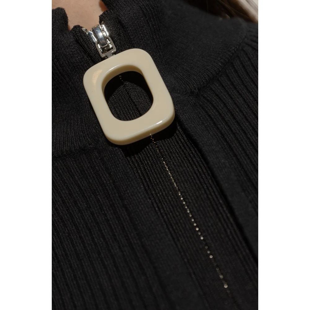 JW Anderson Geribbelde Vest Black Dames