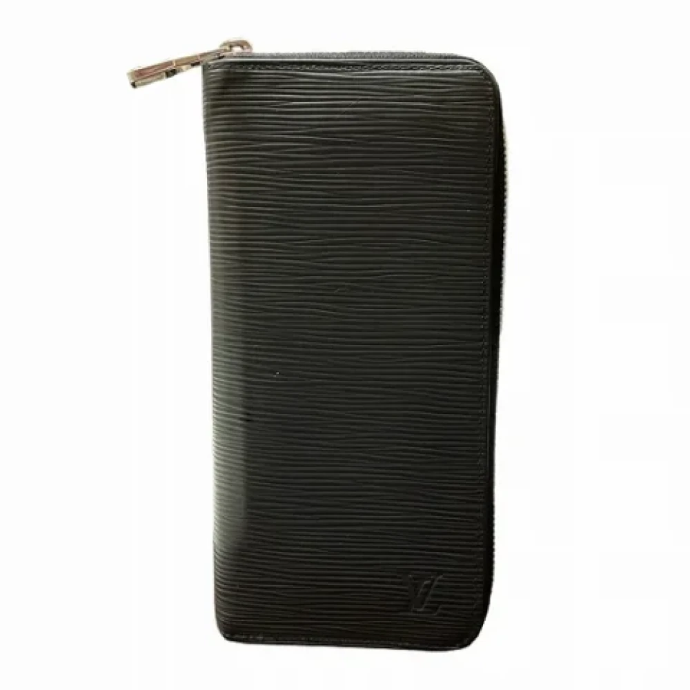 Louis Vuitton Vintage Pre-owned Leather wallets Black Heren