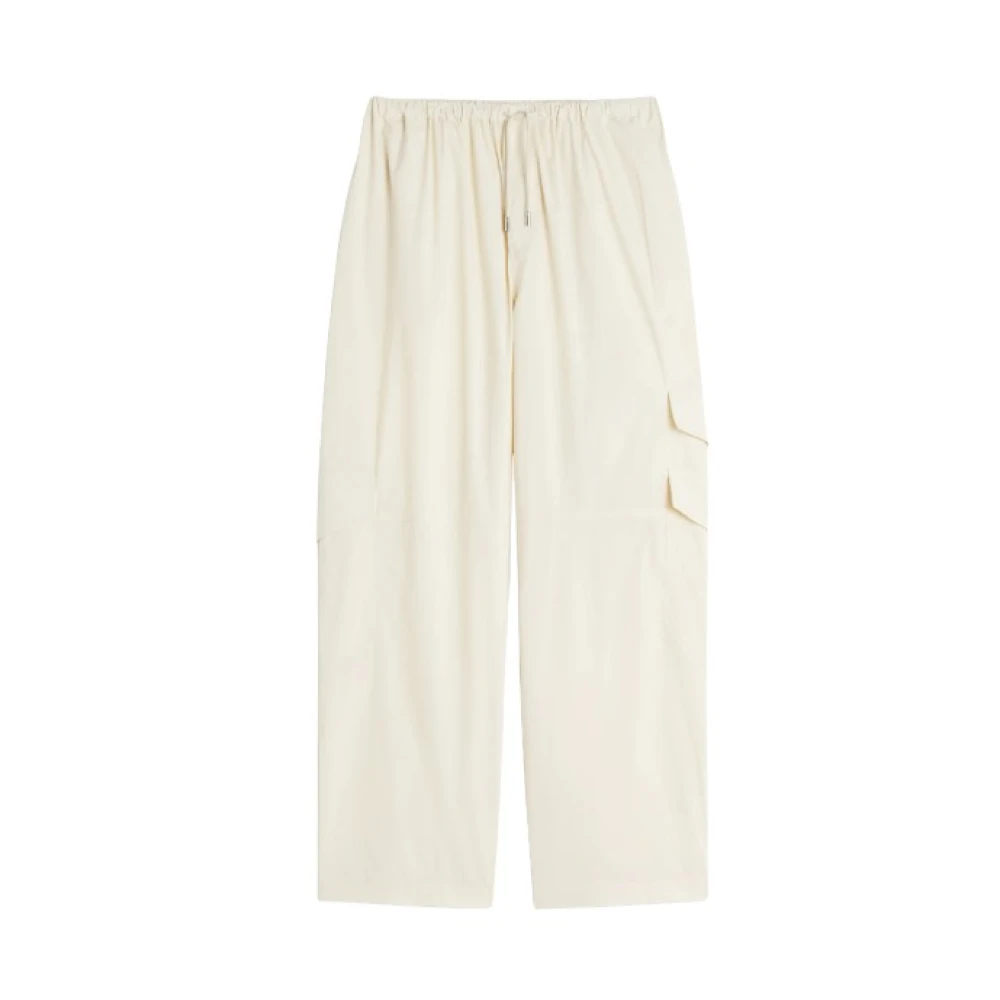 Maison Kitsuné Beige Wide Trousers, Male, M, Wide Trousers