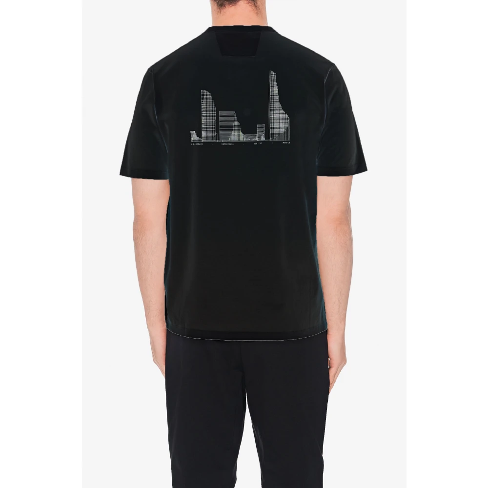 C.P. Company Zwart Katoen Regular Fit T-Shirt Black Heren