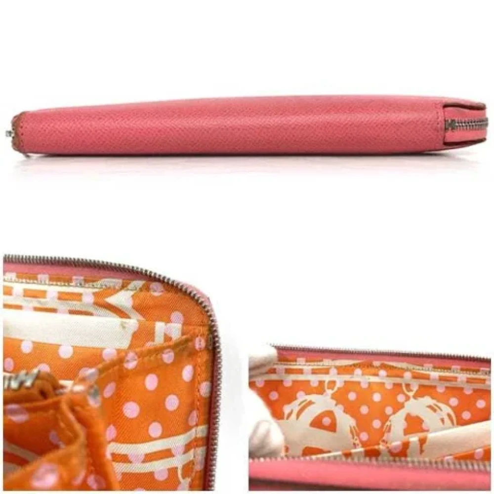 Hermès Vintage Pre-owned Canvas wallets Pink Dames