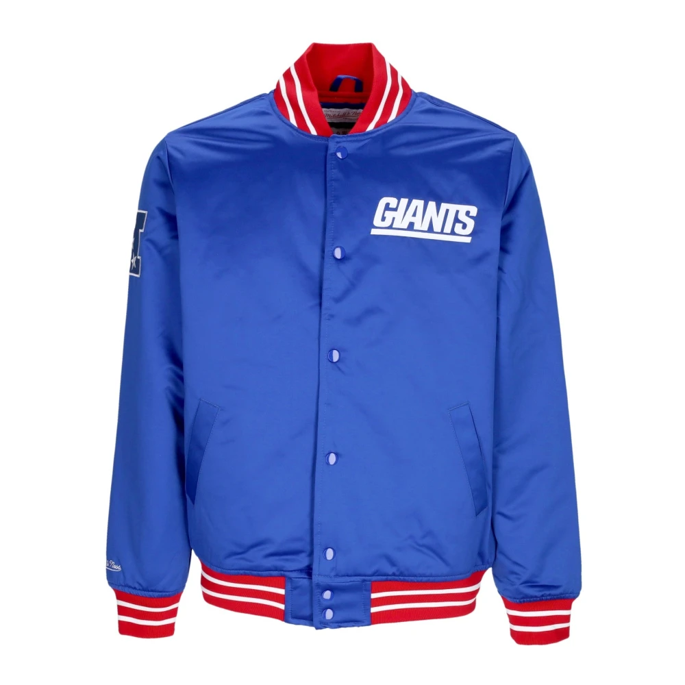 Mitchell & Ness New York Giants Bomberjack NFL Teamkleuren Blue Heren