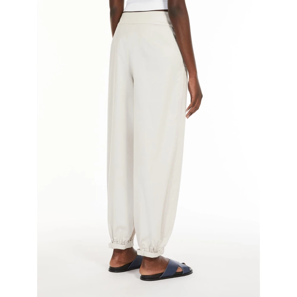 Max Mara Lichtgewicht katoenen broek Beige Dames