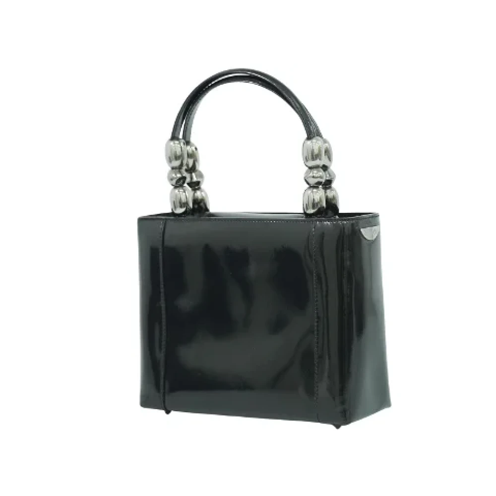 Dior Vintage Pre-owned Leather dior-bags Black Dames