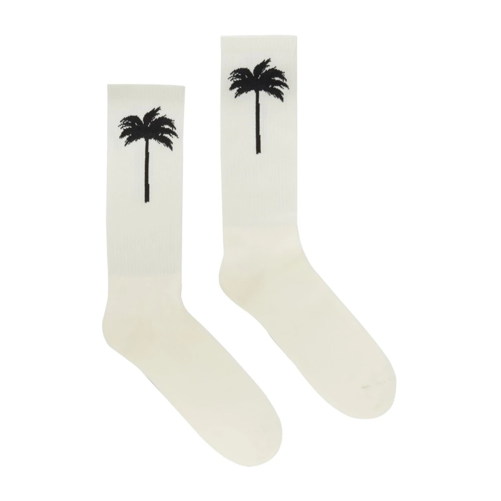 Palm Angels Socks White Heren