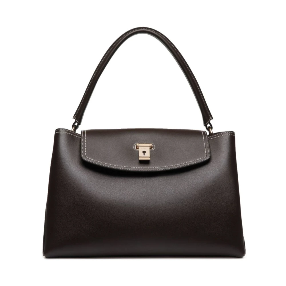 Bally Koffiebruine Top Handvat Schoudertas Brown Dames