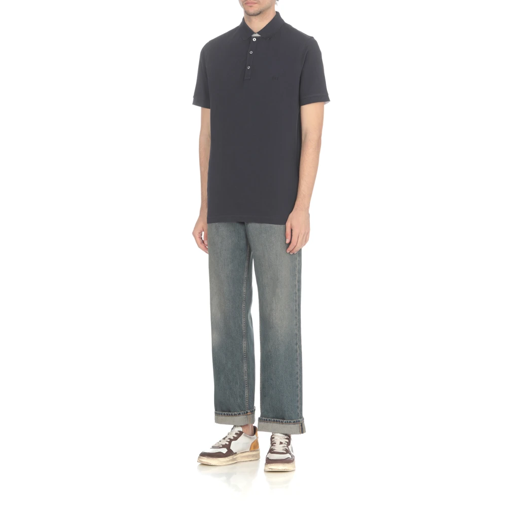Fay Polo Shirts Blue Heren
