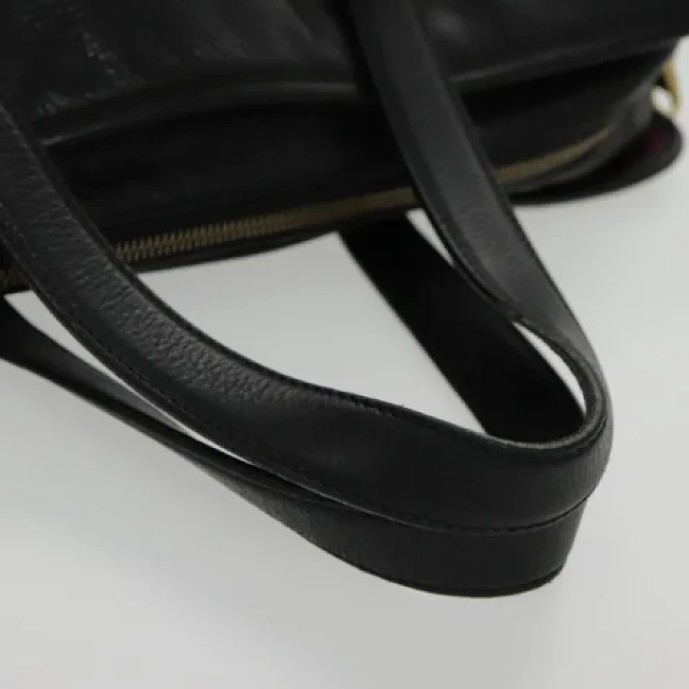 Loewe Pre-owned Leather handbags Black Dames