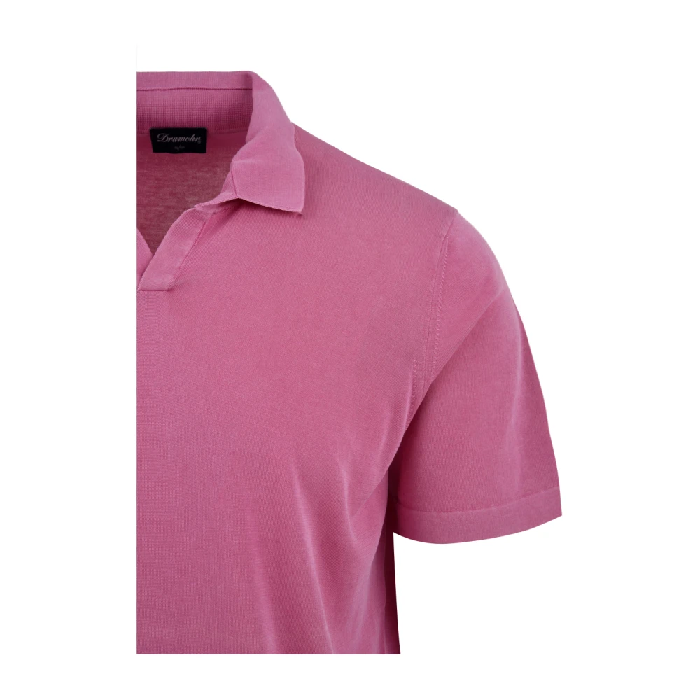 Drumohr Roze T-shirts en Polos Pink Heren