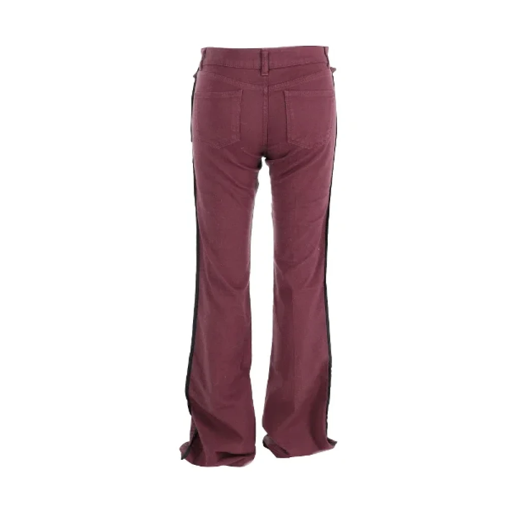 Alexander McQueen Pre-owned Cotton jeans Red Dames