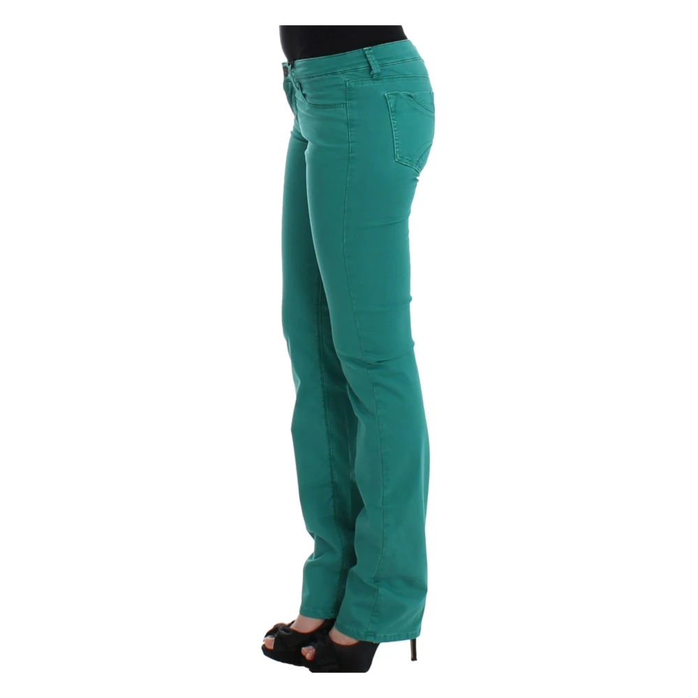 Costume National Groene Straight Leg Jeans Elegant Stijl Green Dames
