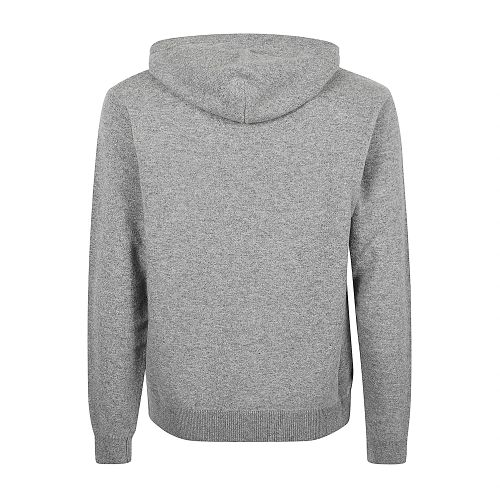 Daniele Fiesoli Merino en katoen hoodie trui Gray Heren