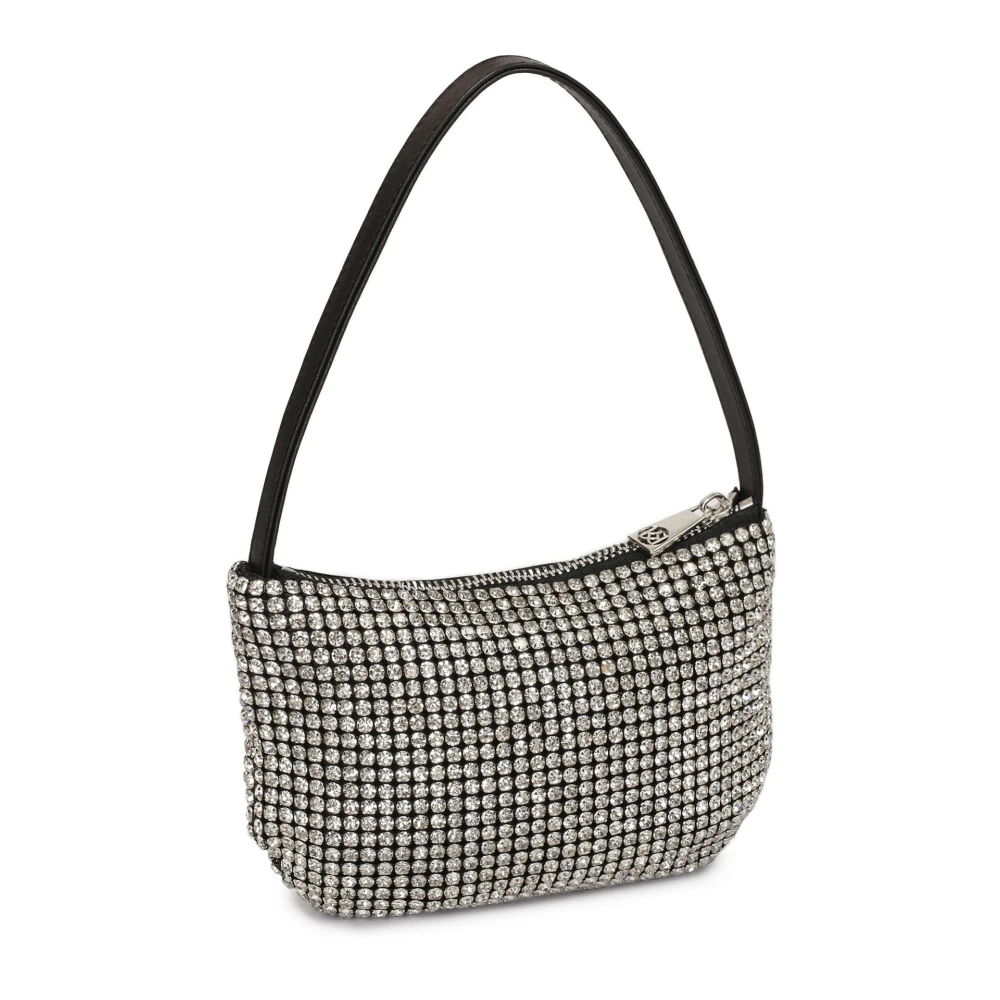 Kazar Kleine handtas met zilveren zirkonen Gray Dames
