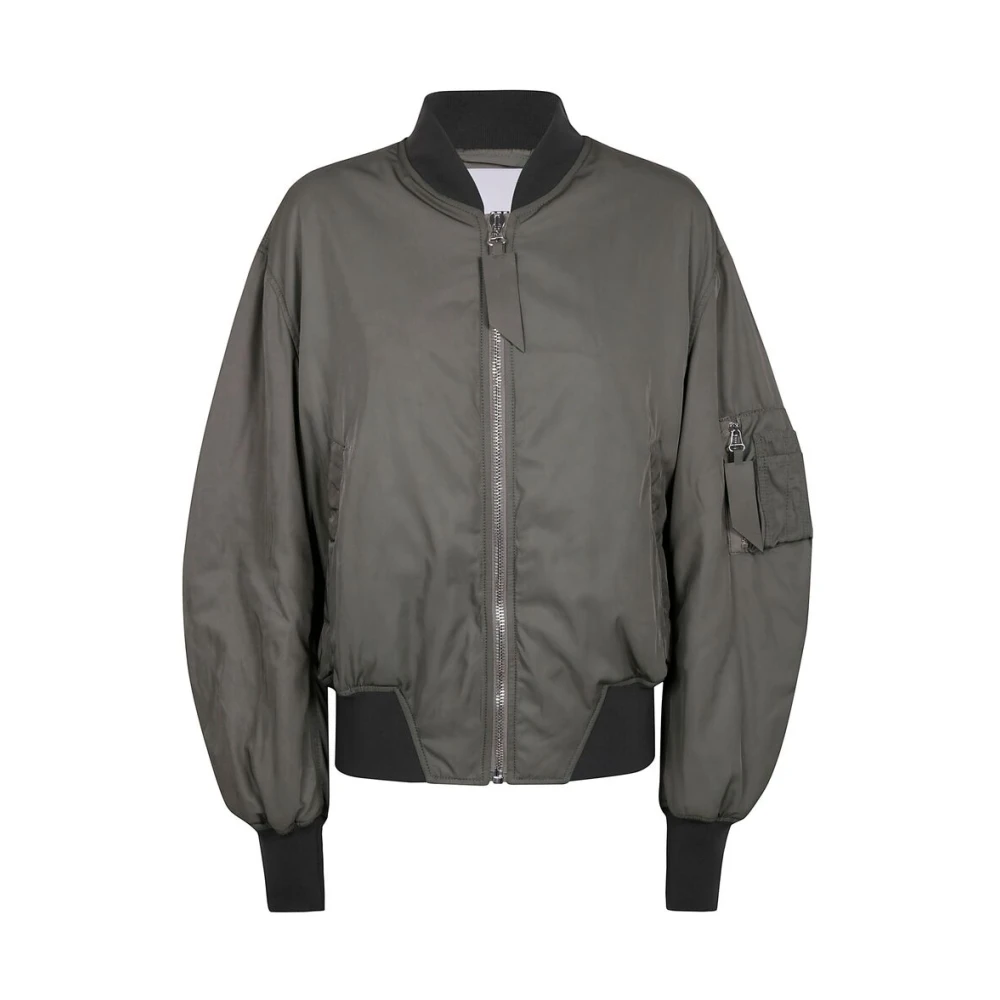 The Attico Olijfgroene Rits Baseball Jack Green Dames
