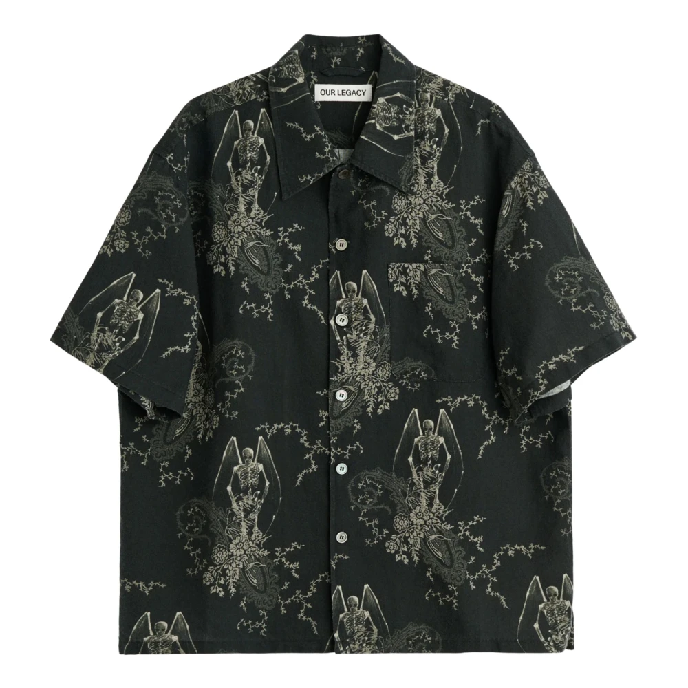 Our Legacy , Short Sleeve Shirts, Male, Green, M, Every Shirt Shortsleeve