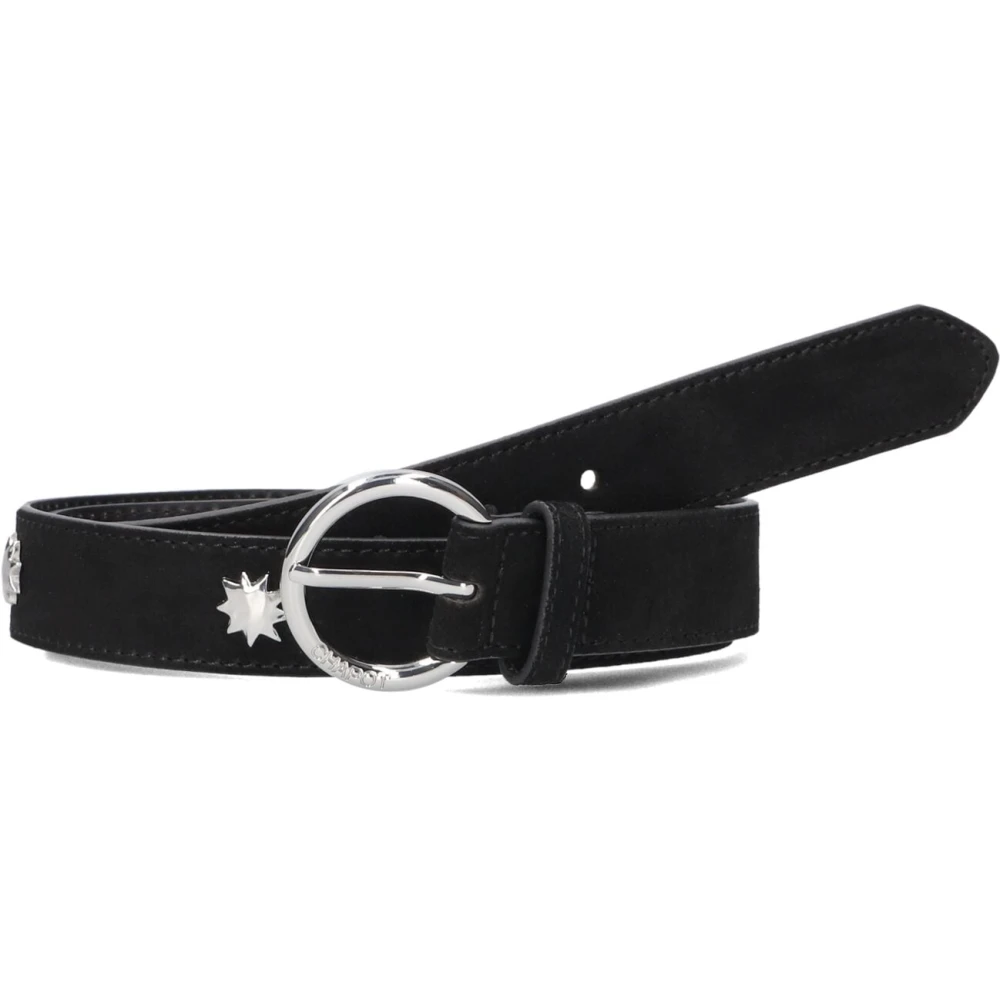 FABIENNE CHAPOT Dames Riemen Hammered Star Belt Zwart