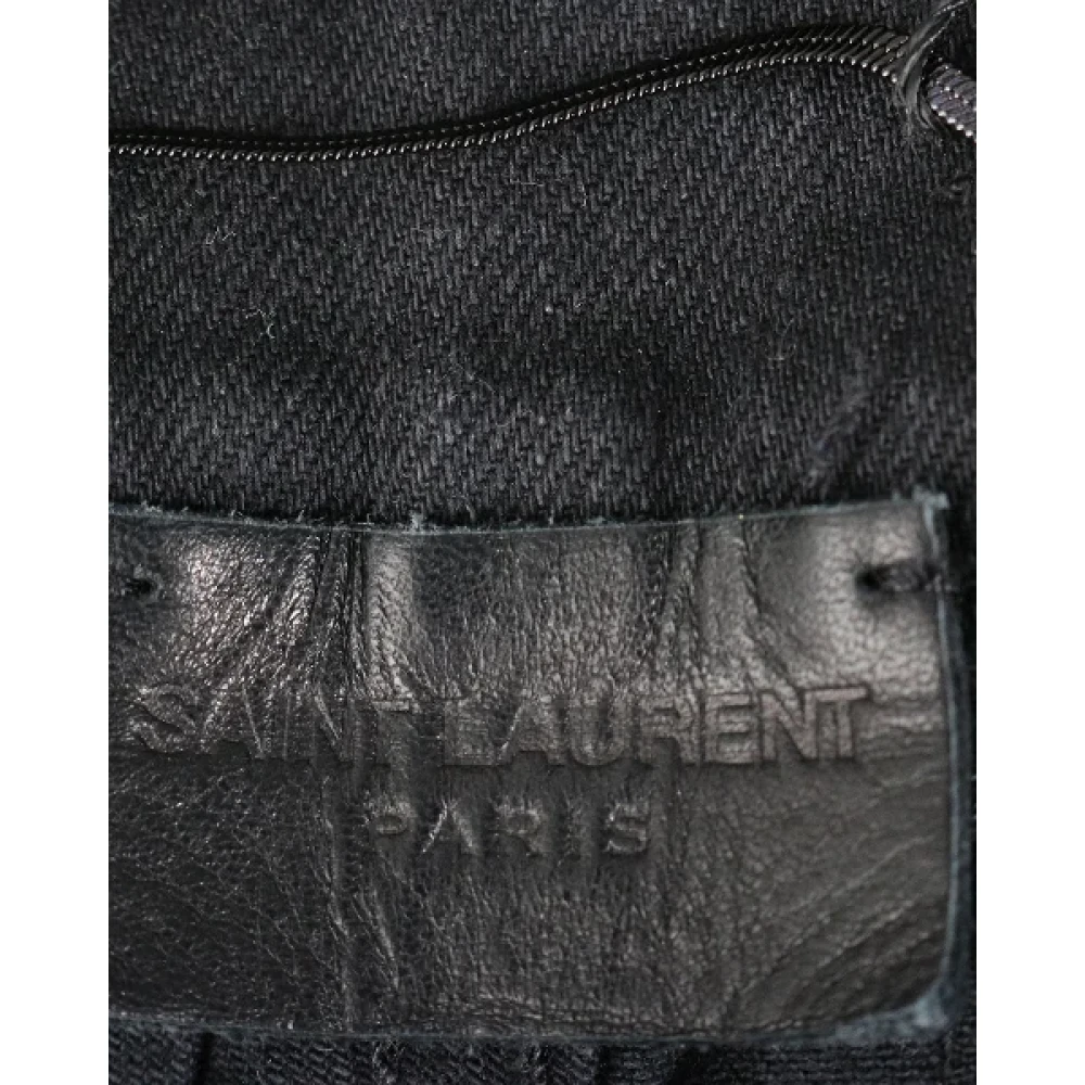 Saint Laurent Vintage Pre-owned Cotton jeans Black Dames