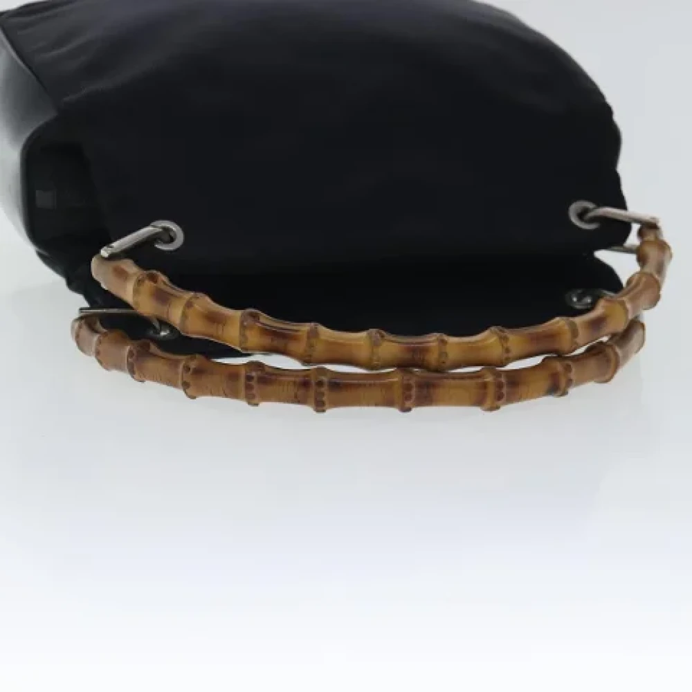 Gucci Vintage Pre-owned Leather handbags Black Dames