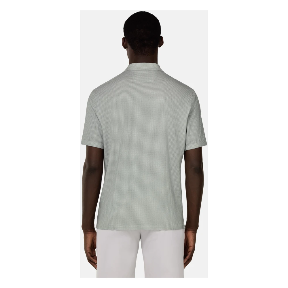 Boggi Milano B Tech Polo Shirt van katoenmix Green Heren
