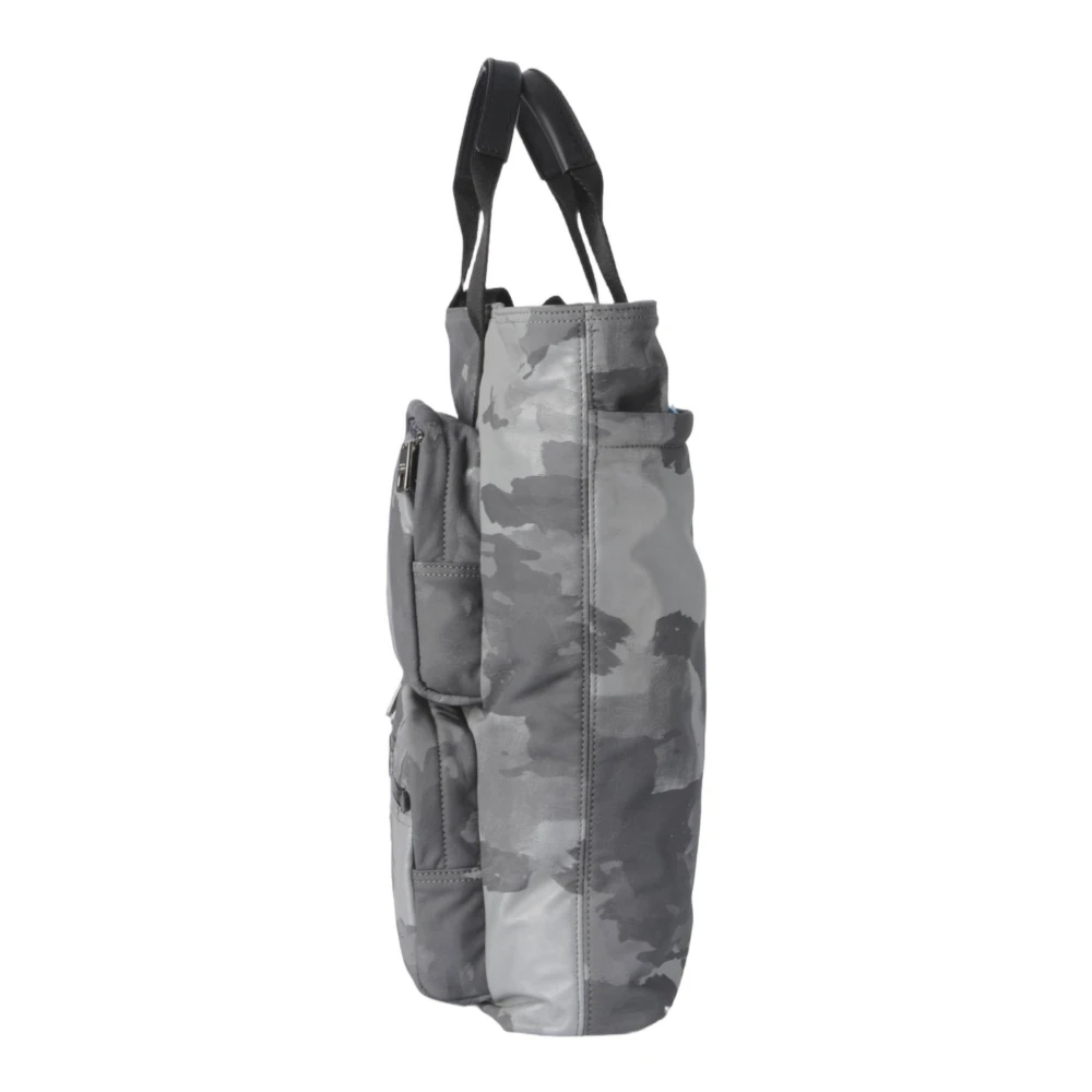 Dolce & Gabbana Heren Camouflage Grote Stoffen Tas Gray Heren