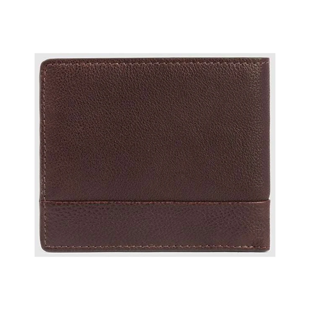 Piquadro Stijlvolle Leren Portemonnee Brown Heren
