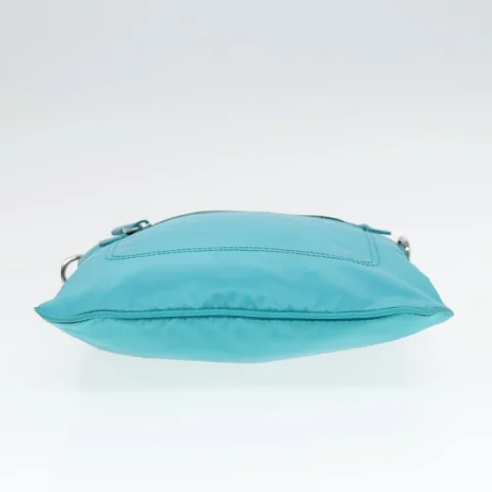 Prada Vintage Pre-owned Nylon prada-bags Blue Dames