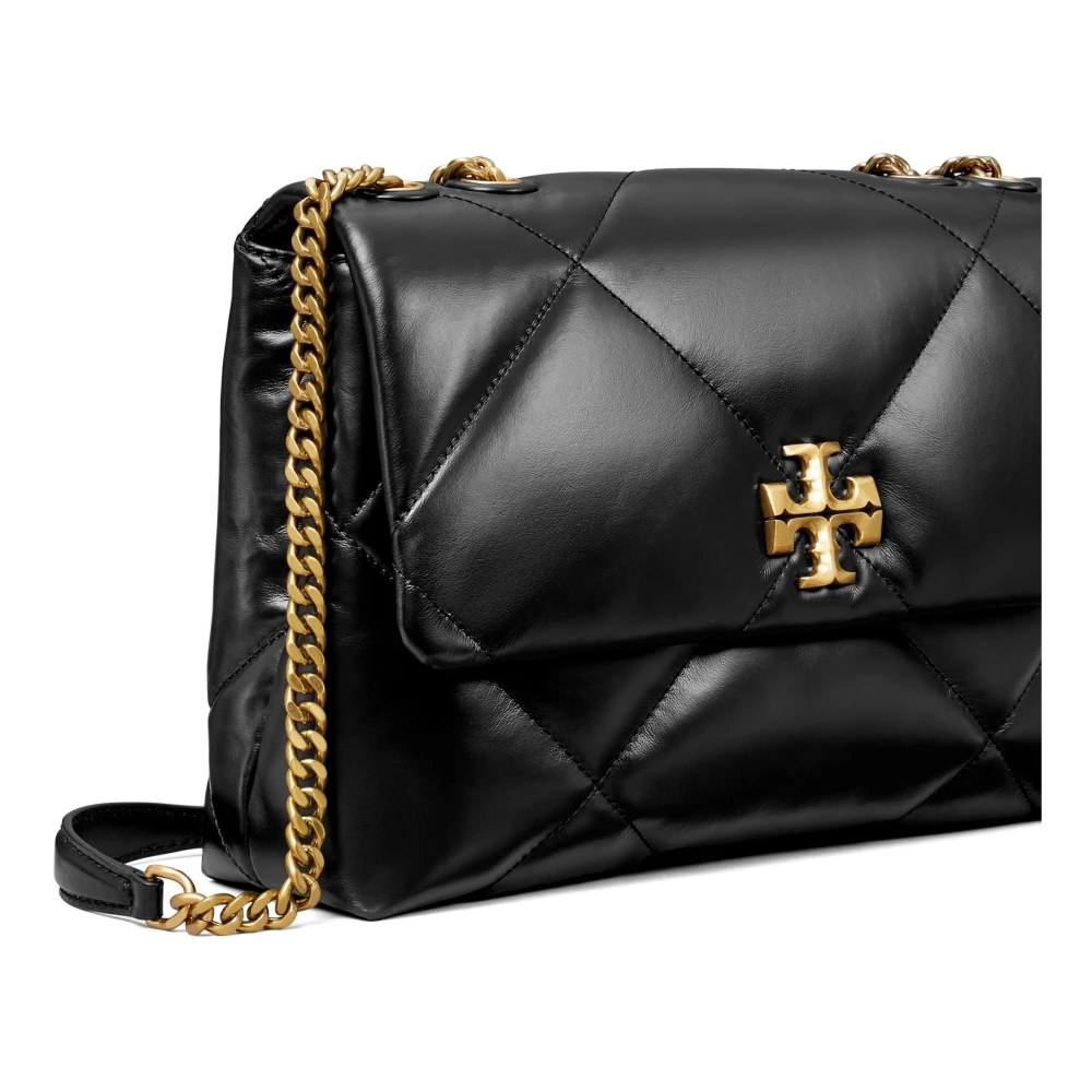 TORY BURCH Diamant Quilt Convertible Crossbody Tas Black Dames