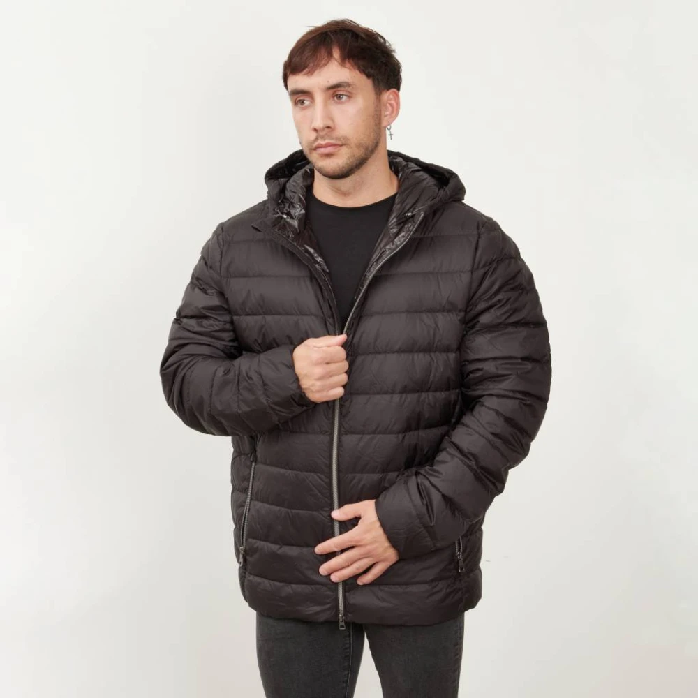 Geox Hood Jacket Black Heren