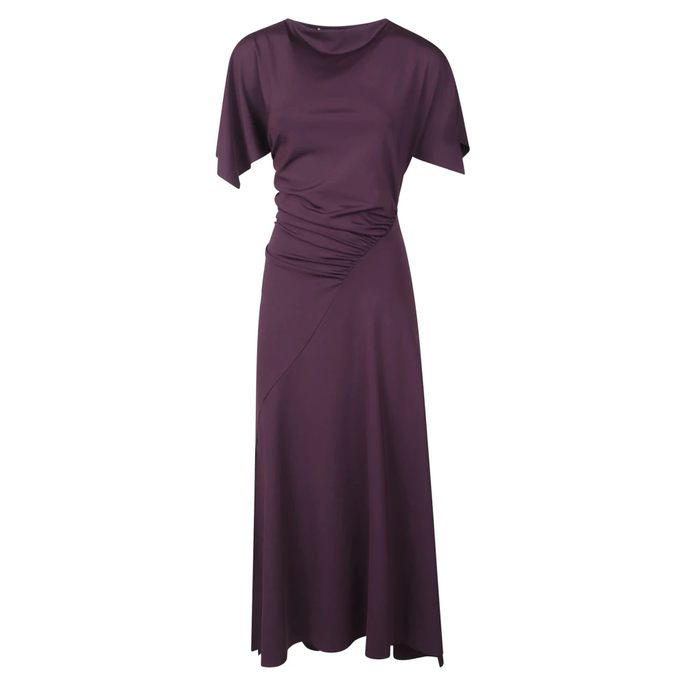 Victoria Beckham , Midi Dresses, Female, Purple, S, Cap Sleeve Dress