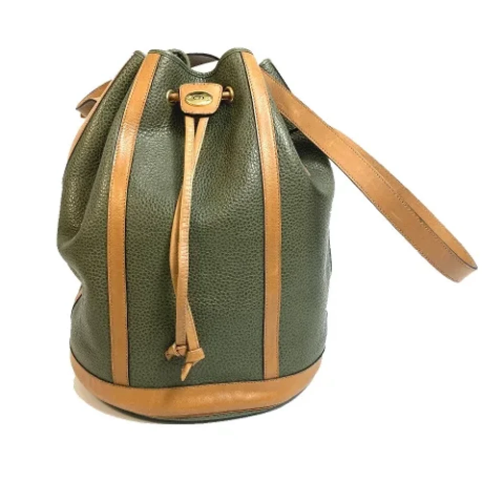 Dior Vintage Pre-owned Leather dior-bags Green Dames